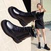 New Thick-Soled Female British Style Boots Wild Winter Short Boots Women Shoes Cotton Shoes Winter Plus Velvet