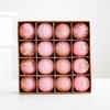 Set of 16 Baubles for Christmas Tree Handmade Decorations for Party and Home Colorful Hanging Pendants Embellishment