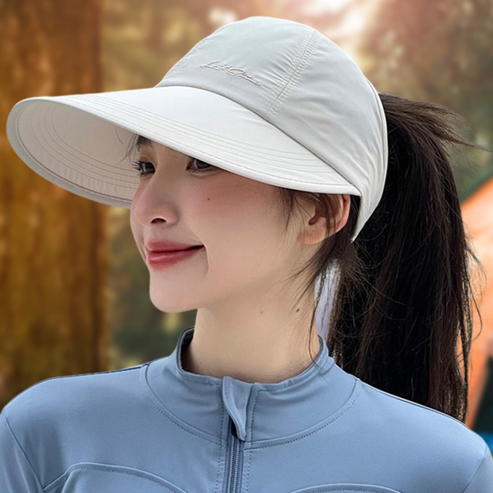 My Extreme Outdoor Activities Women's Black Outdoor Sun Hat For Breathable Quick Drying Baseball Cap Lightweight And Breathable Open Top Wide Brimmed Hat Duckbill Cap