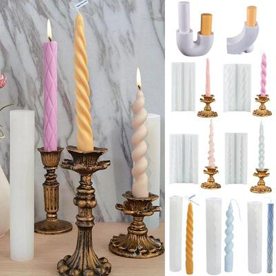 1 buc. Mucegai de lumânare în formă de spirală. Mucegai de lumânare din silicon Diy pentru fabricarea lumânărilor, turnare de turnare a lumânărilor, matriță de silicon pentru lumânări.