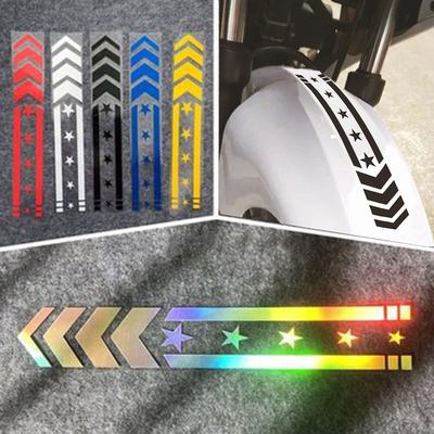 Adesivos decorativos refletivos de alta qualidade para para-lamas personalize sua bicicleta
