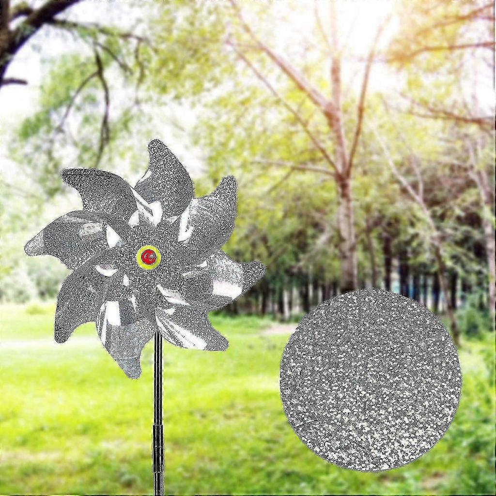 Bird Repellent Reflective Windmills - 10 Pcs for Orchard Use
