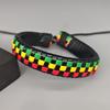 Jamaica Dopamine Color Block Ethnic Adjustable Woven Bracelet