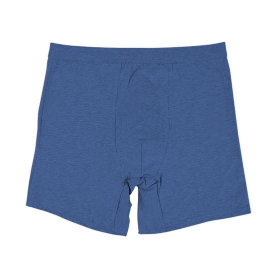 

Боксеры Эластичные Со средней посадкой Однотонные U-выпуклые Шорты Брифы Защита от натирания Ноги Удлиненные Спортивные Трусики Повседневная Одежда для сна 2XL синий