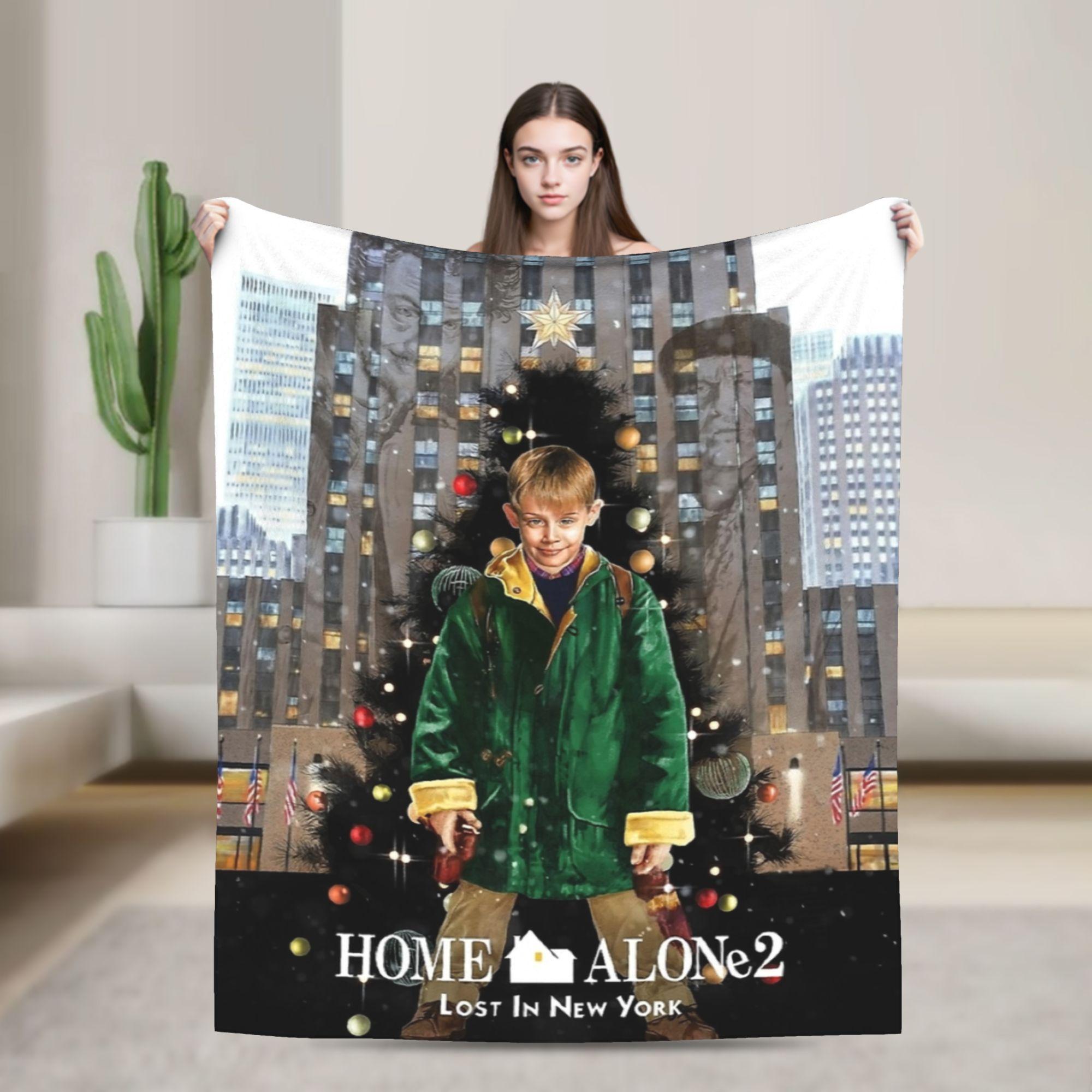

Home Alone Kevin McCallister Christmas Holiday Blankets Wool Funny Warm Throw Blankets for Bedspread Decoration 75x90cm