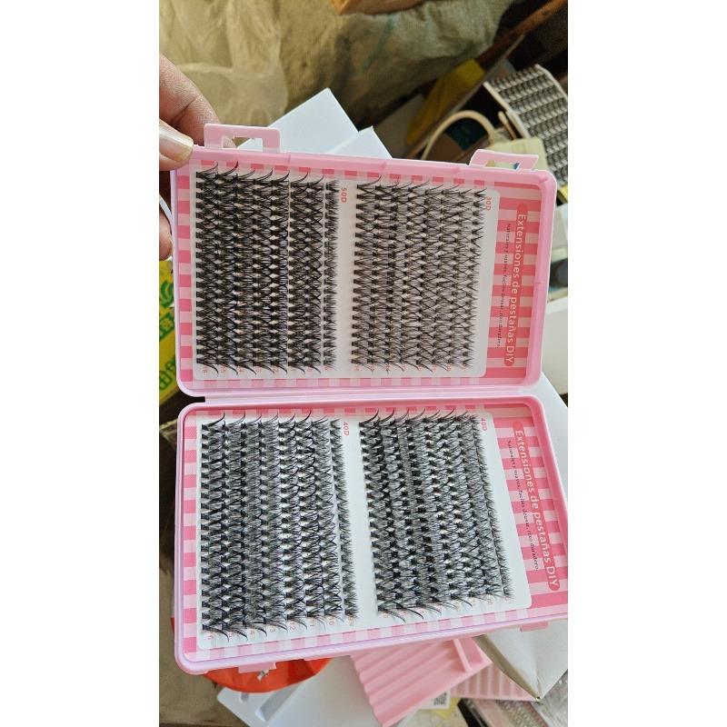 Diy Segmented Single Cluster False Eyelashes 30D-100D Dense D Warped Large Capacity Multi-Hair Eyelash Book