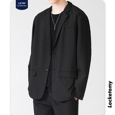 LKTM Korean Style Men's Casual Loose Suit Jacket - Trendy & Versatile