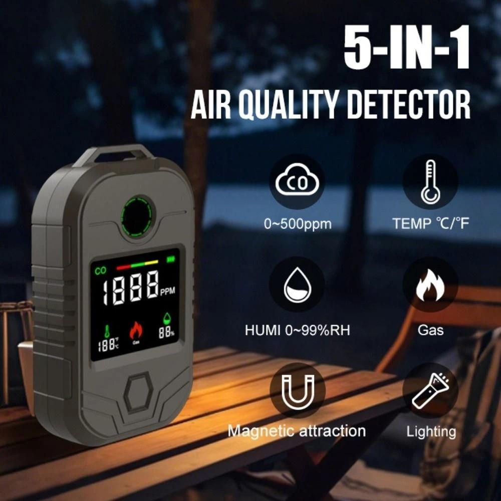High Accuracy Detection Gas Leak Detectors Long-Lasting Battery 5 In 1 Air Detector Travel