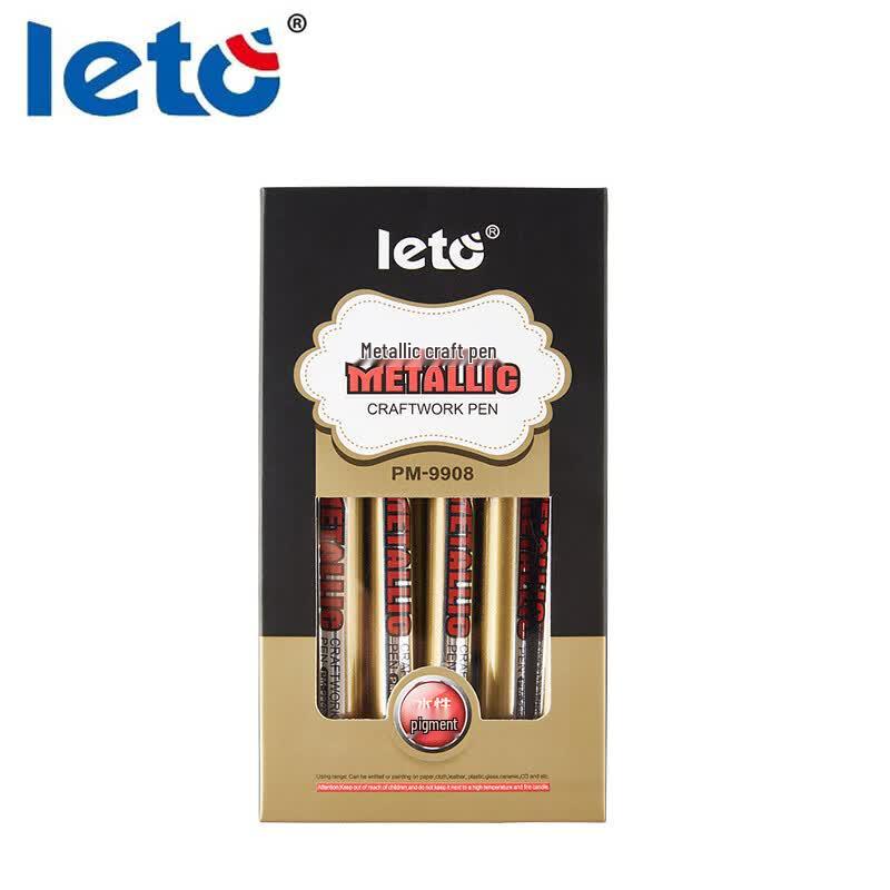 LETO PM-9908 Metallic Water-Based Marker Pen