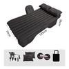 Split Rear Seat Inflatable Car Air Mattress Wave Flocking Sleeping Mat for SUV Sedan Road Trip