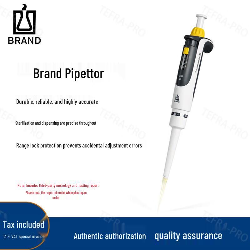 Brand Digital Adjustable Single Channel Manual Pipette