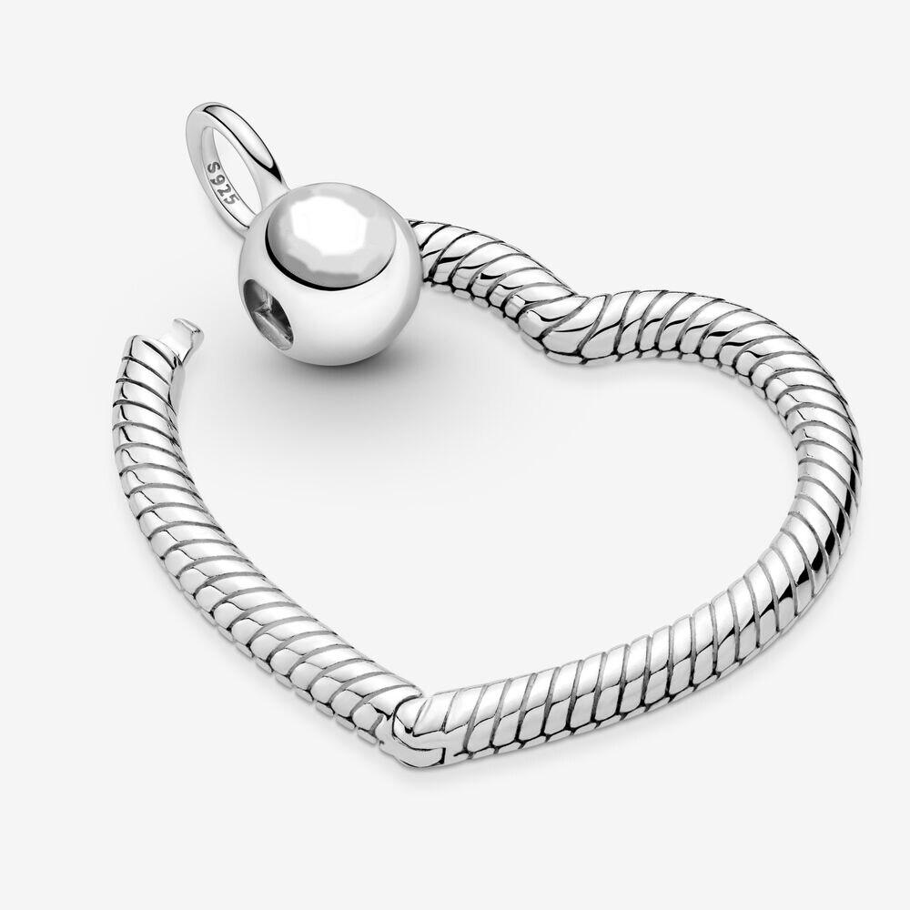 S925 Sterling Silver Color Necklace Collocation Pendant Moments Charms Bead For Women Fit Bracelet