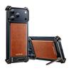 Custodia Originale in Vera Pelle Oatsbasf per iPhone 17 Pro/Pro Max/17 Air Custodia con Supporto Bordo Magnetico Senza Cornice Antiurto Custodia a Paraurti