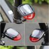 Cycling Bike Solar Energy Light Back Rear Tail Light LED Seatpost Lamp Bicycle Reflector