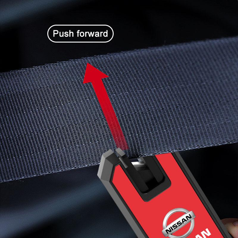 3-in-1 Autosicherheits hammer Auto Notfall Glas Fensterbrecher Auto Werkzeug Für Nismo Nissan Almera Tiida Sunny QASHQAI Skyline Juke X-TRAI MARCH LIVINA