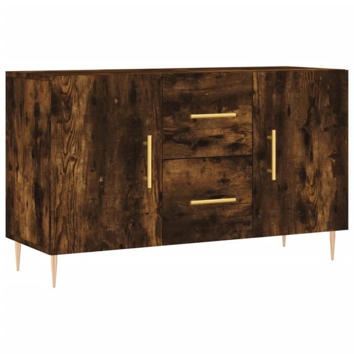VidaXL Buffet chêne fumé 100x36x60 cm bois d'ingénierie 828161
