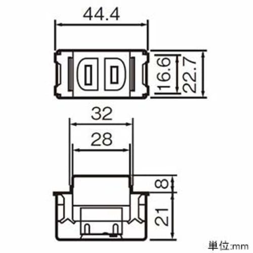 Panasonic Advanced S Embedded Outlet (Ceramic W WN1001CW
