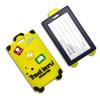 New Soft Rubber Luggage Tag Anti-lost Writing Logistics Identification Boarding Pass Suitcase Name Tag Silicone Luggage Tag