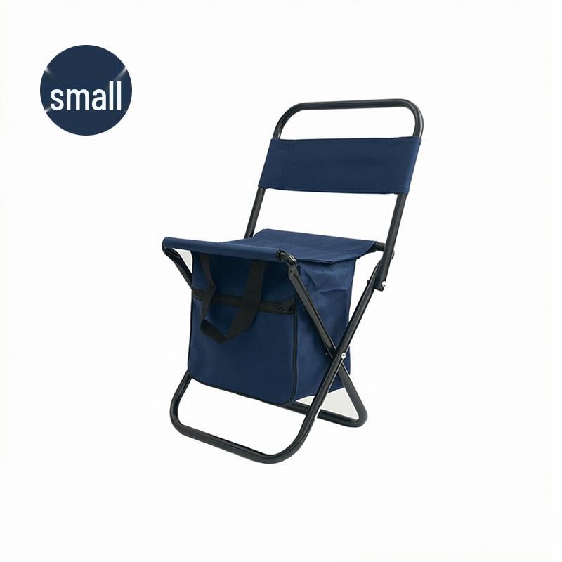 Portable Outdoor Folding Chair - Multifunctional Recliner & Handheld Stool with Printed Logo