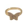 Korean Dongdaemun Butterfly Chain Adjustable Ring for Women