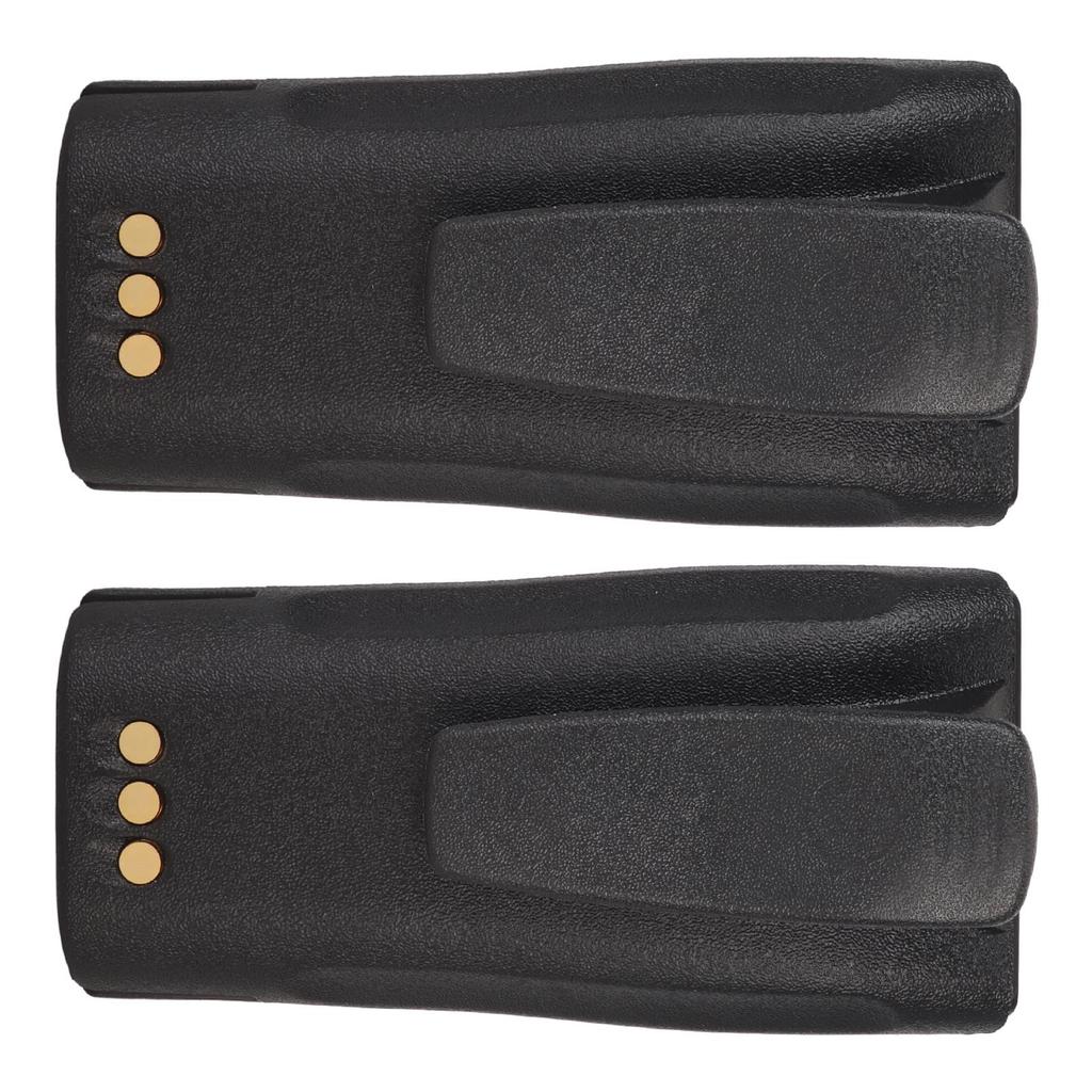 2pcs Walkie Talkie Li Ion Battery 2600mAh 7.4V 2 Way Radio Battery with Belt Clip for Motorola CP040 CP150 CP200 CP380