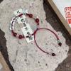 Geometric Alloy Handcrafted Bracelet With Bells Unique New Chinese Design For Women