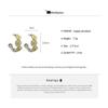 2026 New Drip-Glaze Hoop Earrings for Women C Shape Flower Geometric Earrings Buckle Sweet Cute Banquet Daily Wear Jewelry Gifts