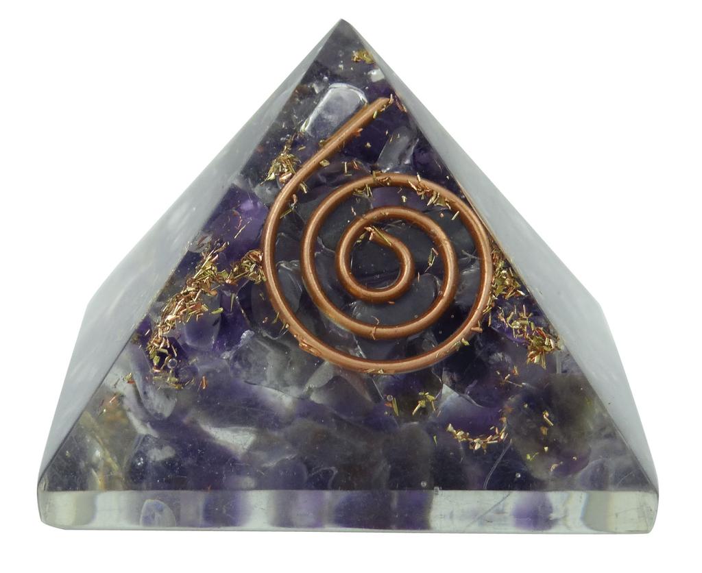 Harmonize Piramide di Orgonite Lapislazzuli con Cristallo Curativo Rame Simbolo Chakra Meditazione Yoga Generatore di Energia Soggiorno