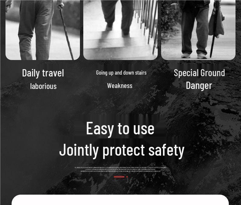 Aluminum Alloy Telescopic Hiking Poles, Folding Off-Road Walking Sticks for Outdoor Use and Elderly Support