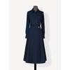 Pre-sale 2607 Elegant Plus Size High Waist Long Shirt Dress for Women - Spring/Autumn Slimming Style