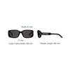 Dior Rectangle Sunglasses With Letter Print Women Sunglasses Black SGTS12FXR_10A0