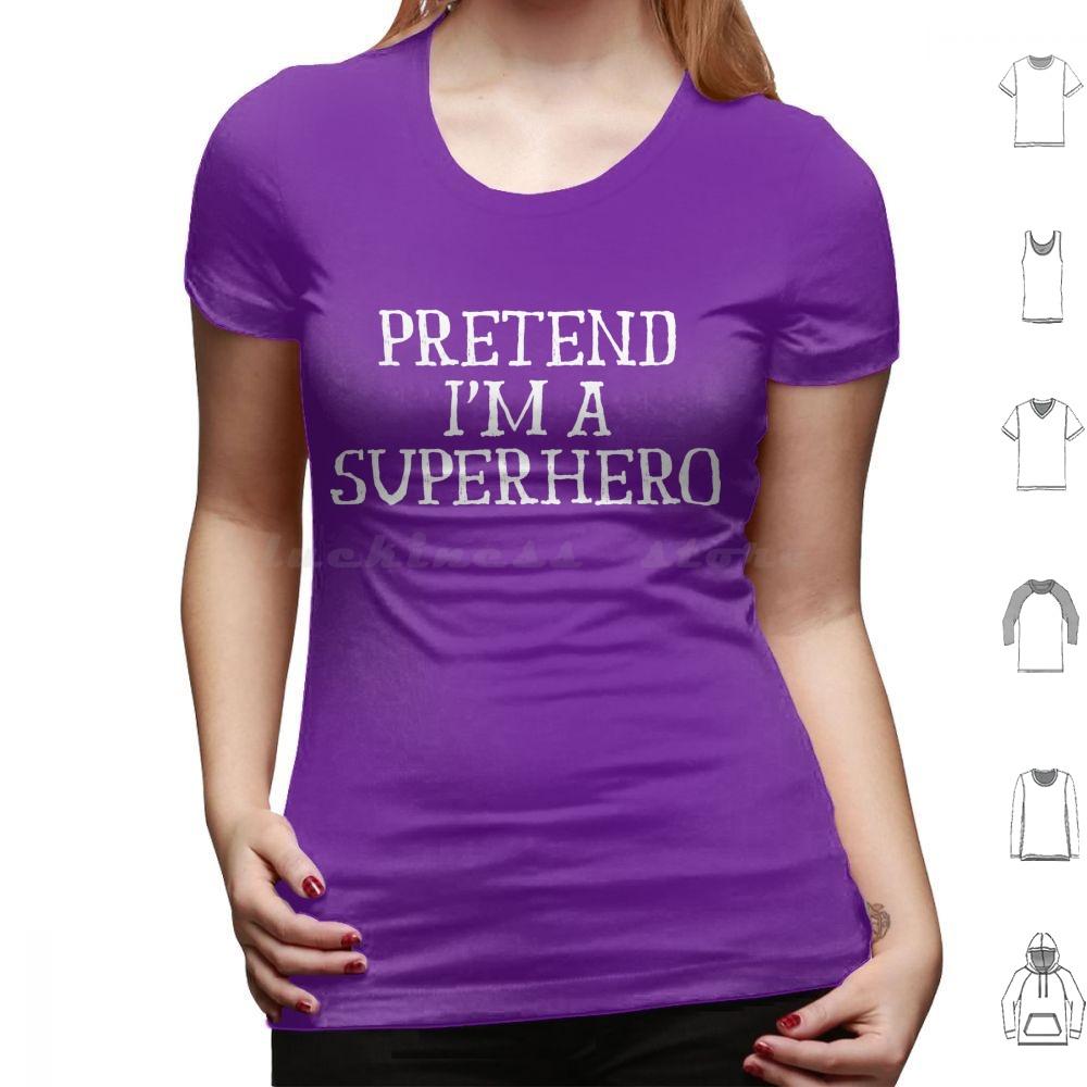 Funny Easy Lazy Halloween Pretend Im A Superhero Costume T Shirt Big Size 100 Cotton Superhero Hero Im A Superhero Halloween