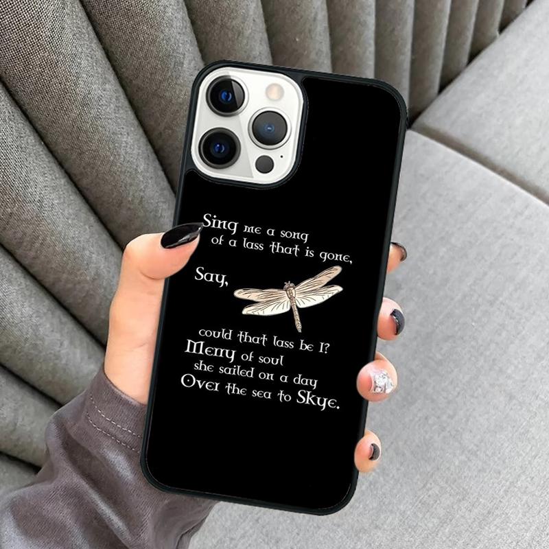 Outlander Sassenach Libelle Handyhülle Für iPhone 17 Air 16 16e 15 13 14 Pro Max 11 12 Plus 2022 MAX Hülle coque