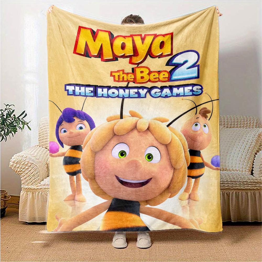 Maya Bee Blanket, High quality Comfortable for All Seasons, Home Decor, Warmth and Comfort