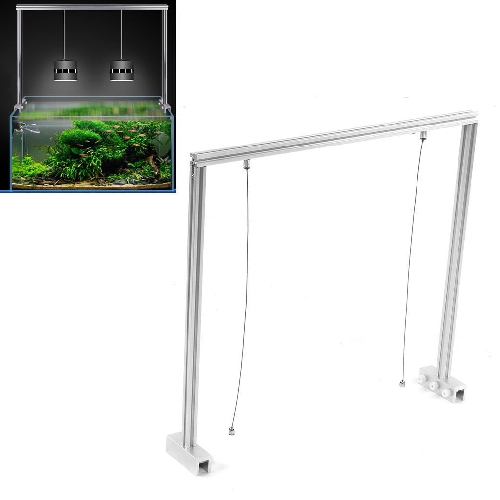 Reptile Lamp Stand Adjustable Aluminium Alloy Hanging Lamp Holder for Turtle Tank Fish Tank