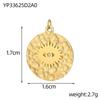CARLIDANA Vintage Popular Pendant Hollow Charms Stainless Steel Gold Plated Heart Palm Zircon Evil Eye Charms for Jewelry Making