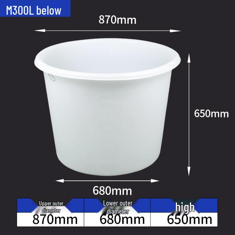 PE Plastic Round Storage Bucket