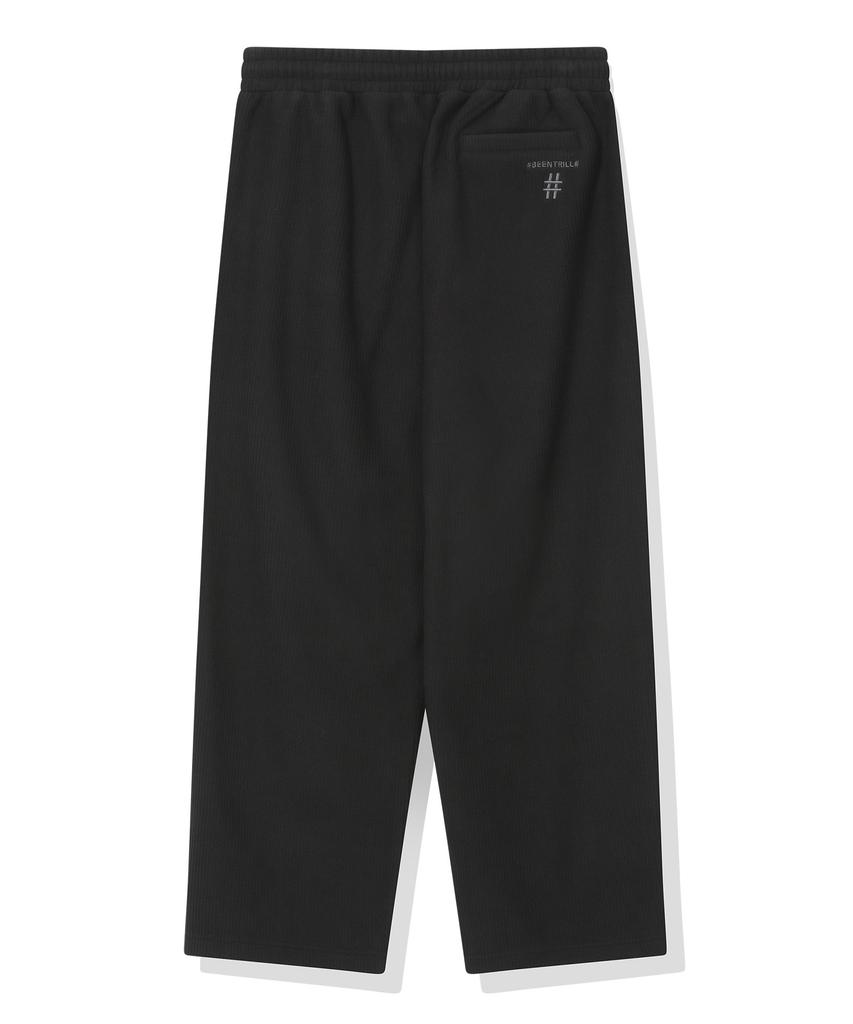 BEENTRILL Corduroy Fleece Sweatpants (Black)