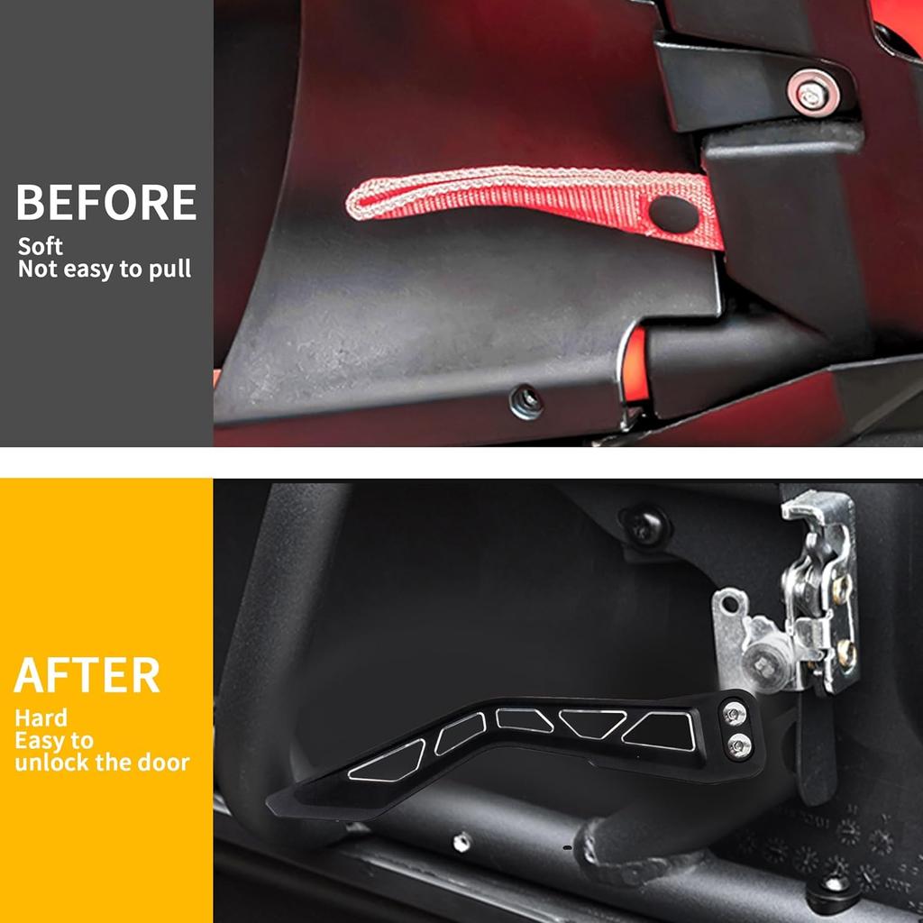 X3 Door Handle Latches, Compatible with 2017-2025 Can-Am Maverick X3 X DS RS Turbo R Max 2/4 Door Accessories, Door Opener Latch Handle, Open Doors