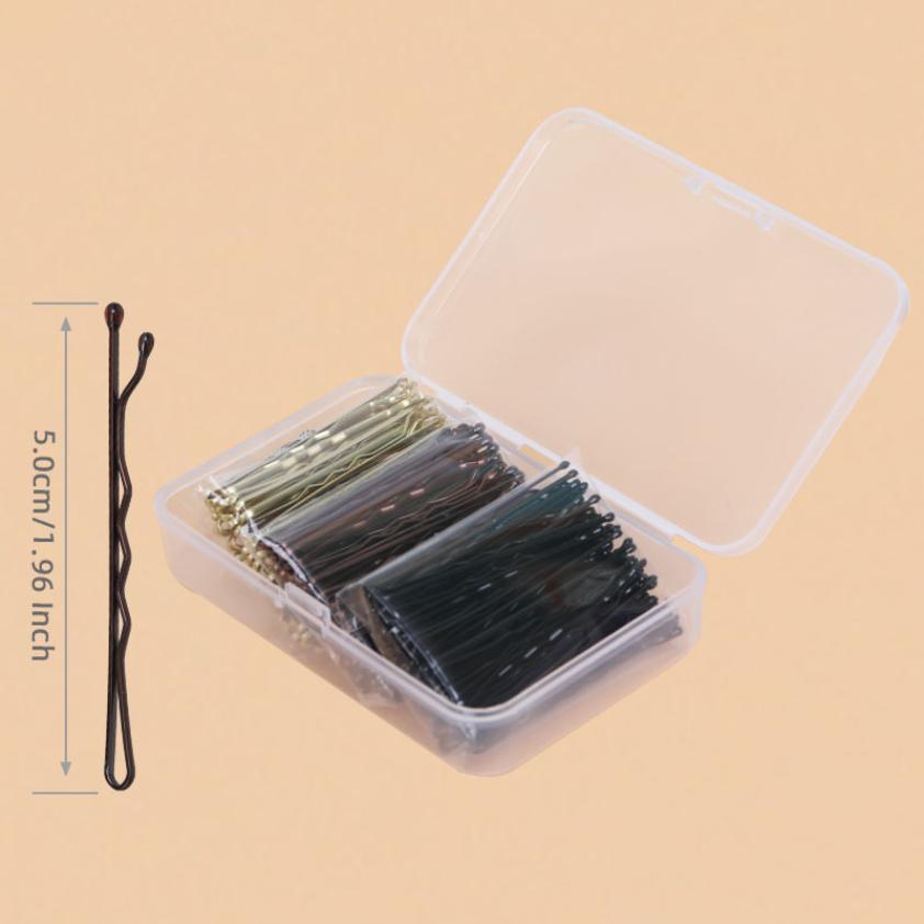 50-150Pcs 5cm Wave Bobby Hair Pins Alloy Hairpins Simple Hair Clip Pins Barrette for Wedding Bride Women Girls Hairstyles Tool