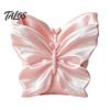 Polished Surface Storage Case Butterfly Shape Box, Silk Texture Large Capacity Desktop Organizer, Multi Purpose Container Sturdy PET Space Saving