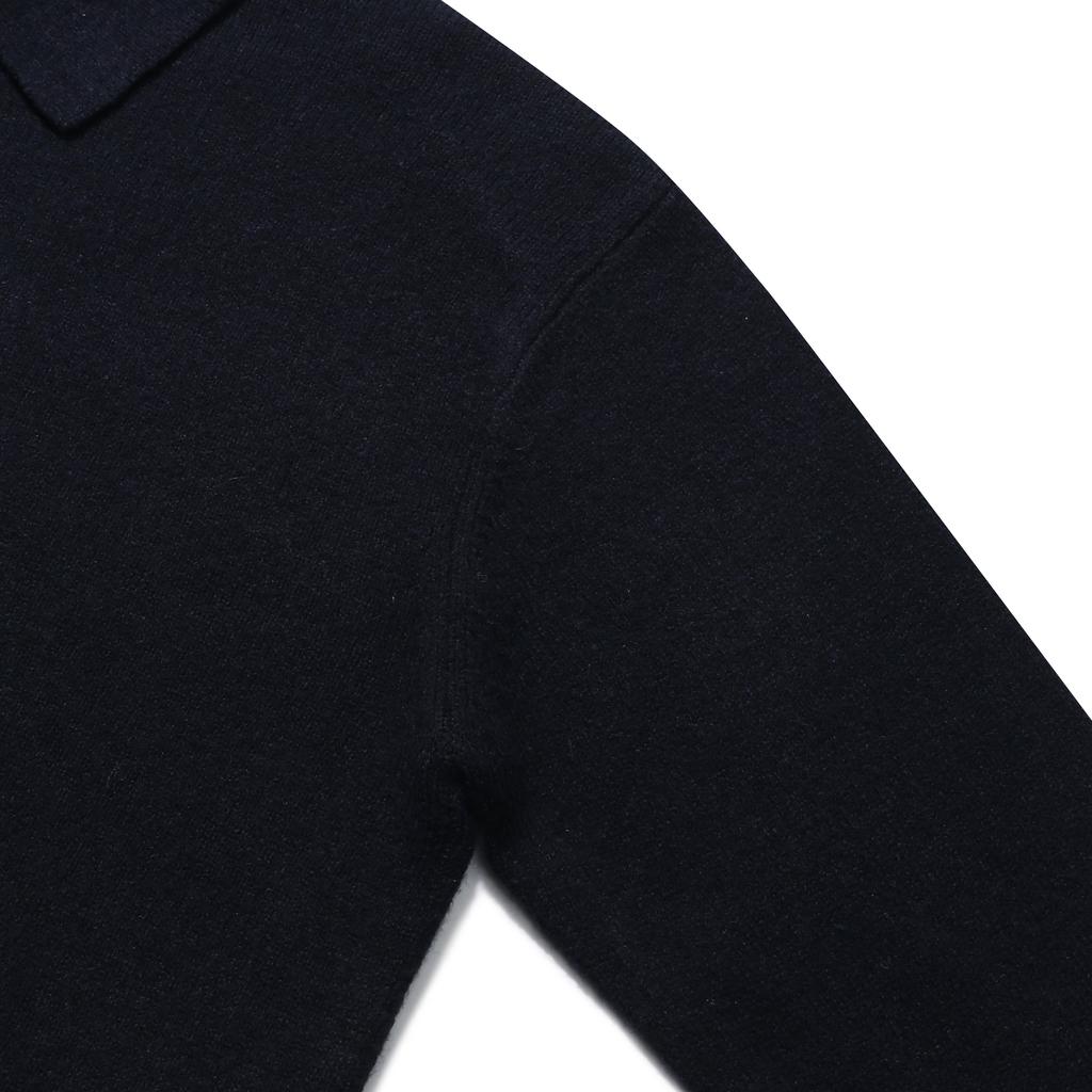 LEDEPT Washable Half-Zip Collar Knit [Navy]