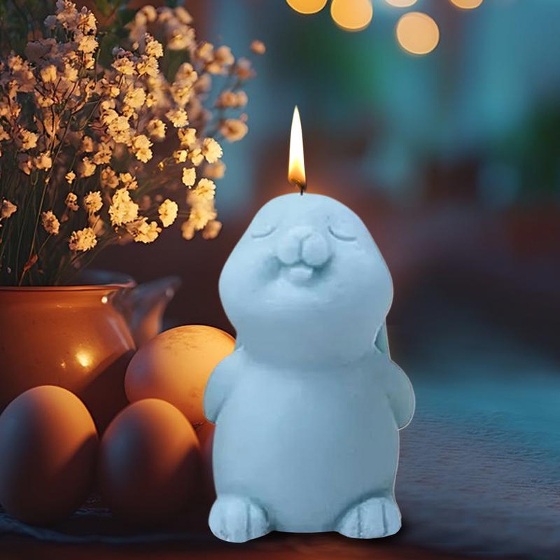 Bunny Resin Molds Silicone Easter Bunny Shape Molds Adorable Easter Bunny Aromatherapy Plaster Mold For Candle Wax
