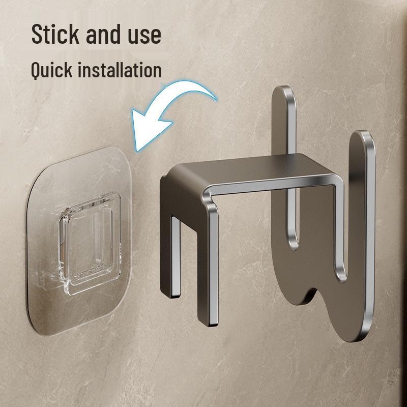 Wall-Mounted Punch-Free Bathroom Slipper Rack & Shoe Organizer