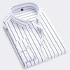 Camicia a righe classica da uomo 2026, a monopetto, a maniche lunghe, nuovo top autunnale, rosso blu nero, versione slim, camicia da uomo