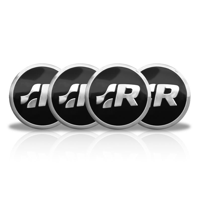 

4Pcs 56mm 60mm 65mm Aluminum Car Wheel Center Hub Cap Sticker Logo For Volkswagen R-Line Polo Golf Passat Scirocco VW GTI Emblem 4Pcs 56mm Sticker