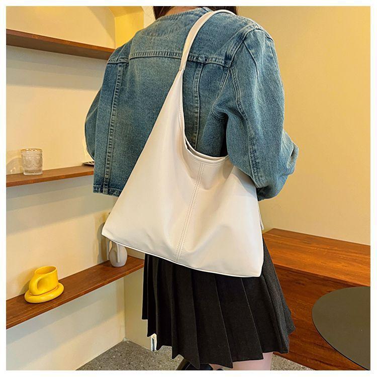 Large Capacity Commute To Work, High Sense Messenger Brown Tote Bag, Women's 2025 New Shoulder Armpit Bag