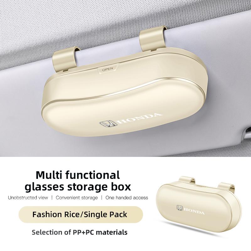 For Honda Civic CRV Accord Jazz HRV Stepwgn Prelude Insight Odyssey Vezel Car Visor Sunglasses Car Glasses Case Glasses Clip Box