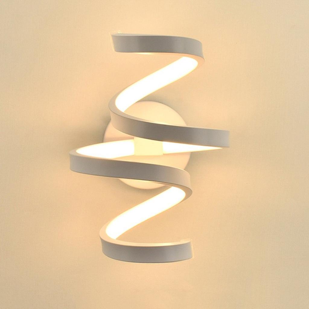 Modern Spiral Wall Lamp LED 18W Living Room Bedside Lamp Dedroom
