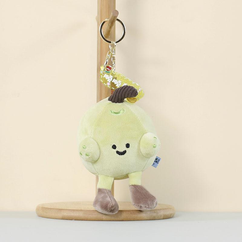 Plush Fruit Character Keychain With Soft Pp Cotton Filling For Kids And Collectors Pear